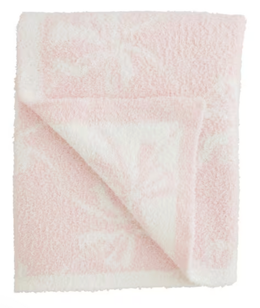BOW CHENILLE BABY BLANKET