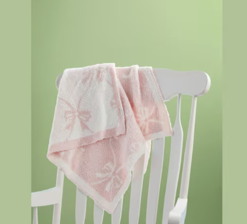 BOW CHENILLE BABY BLANKET