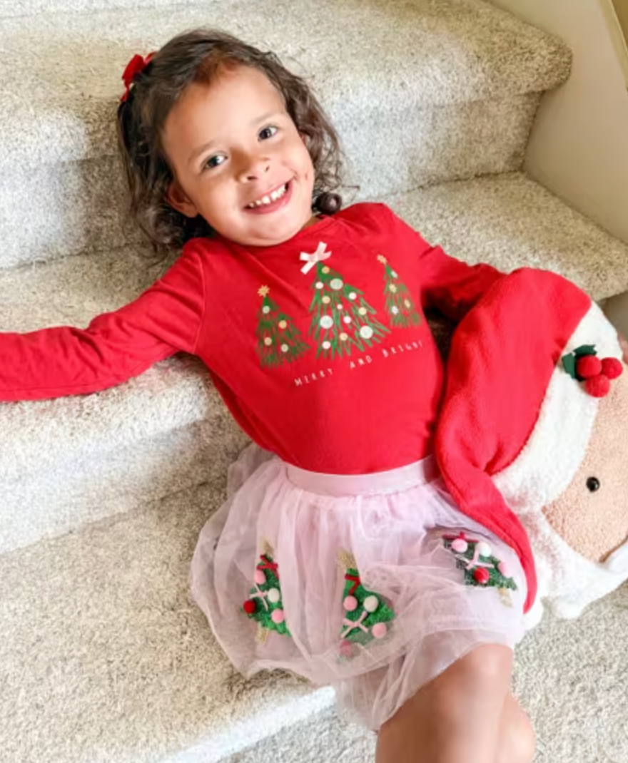 KIDS PINK CHRISTMAS TREE TUTU