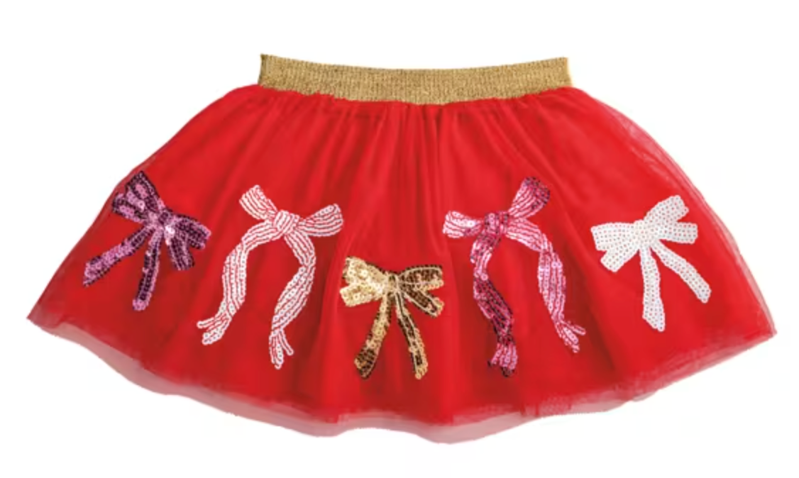 MULTI BOW  SEQUIN TUTU M/L (3T-5T)