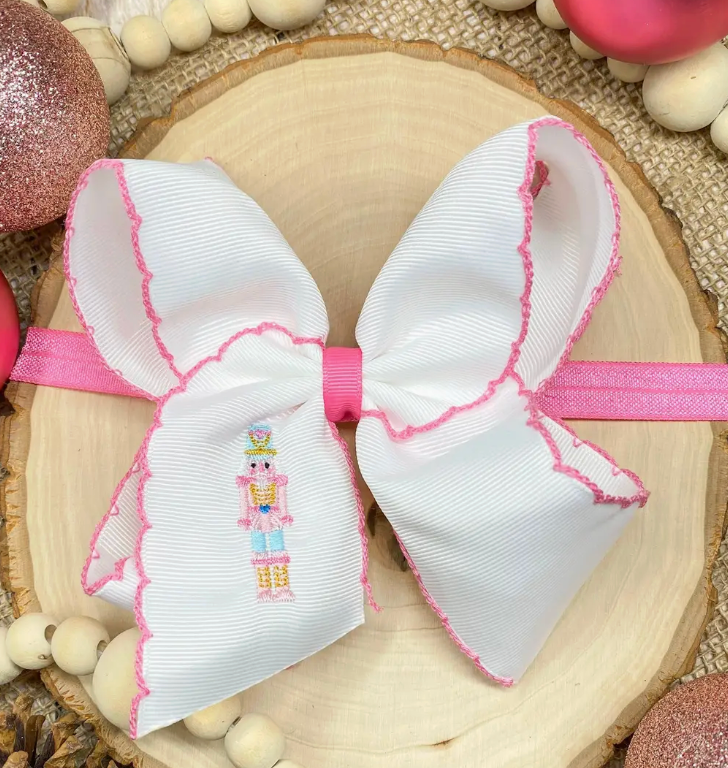 PINK NUTCRACKER EMBROIDERED HEADBAND
