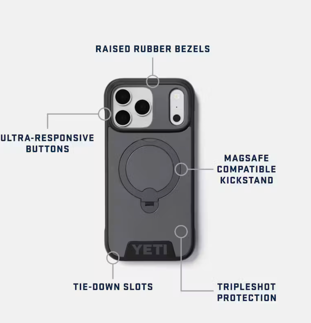 YETI LOADOUT PHONE CASE IPHONE 18/17 PRO MAX BLACK