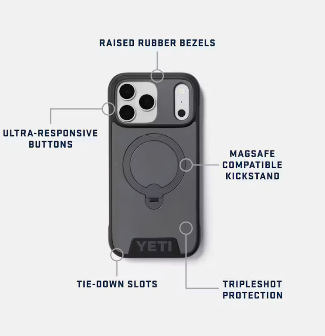YETI LOADOUT PHONE CASE IPHONE 18/17  PRO BLACK
