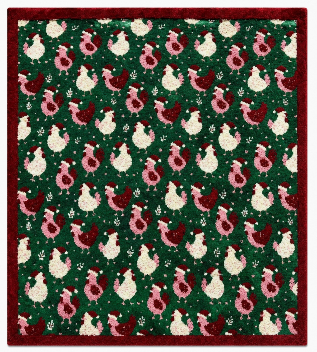 HOLIDAY CHICKENS COZY BLANKET