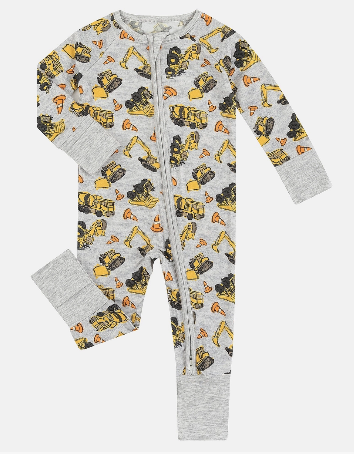 EXCAVATOR PATTERN BAMBOO VISCOSE INFANT ROMER