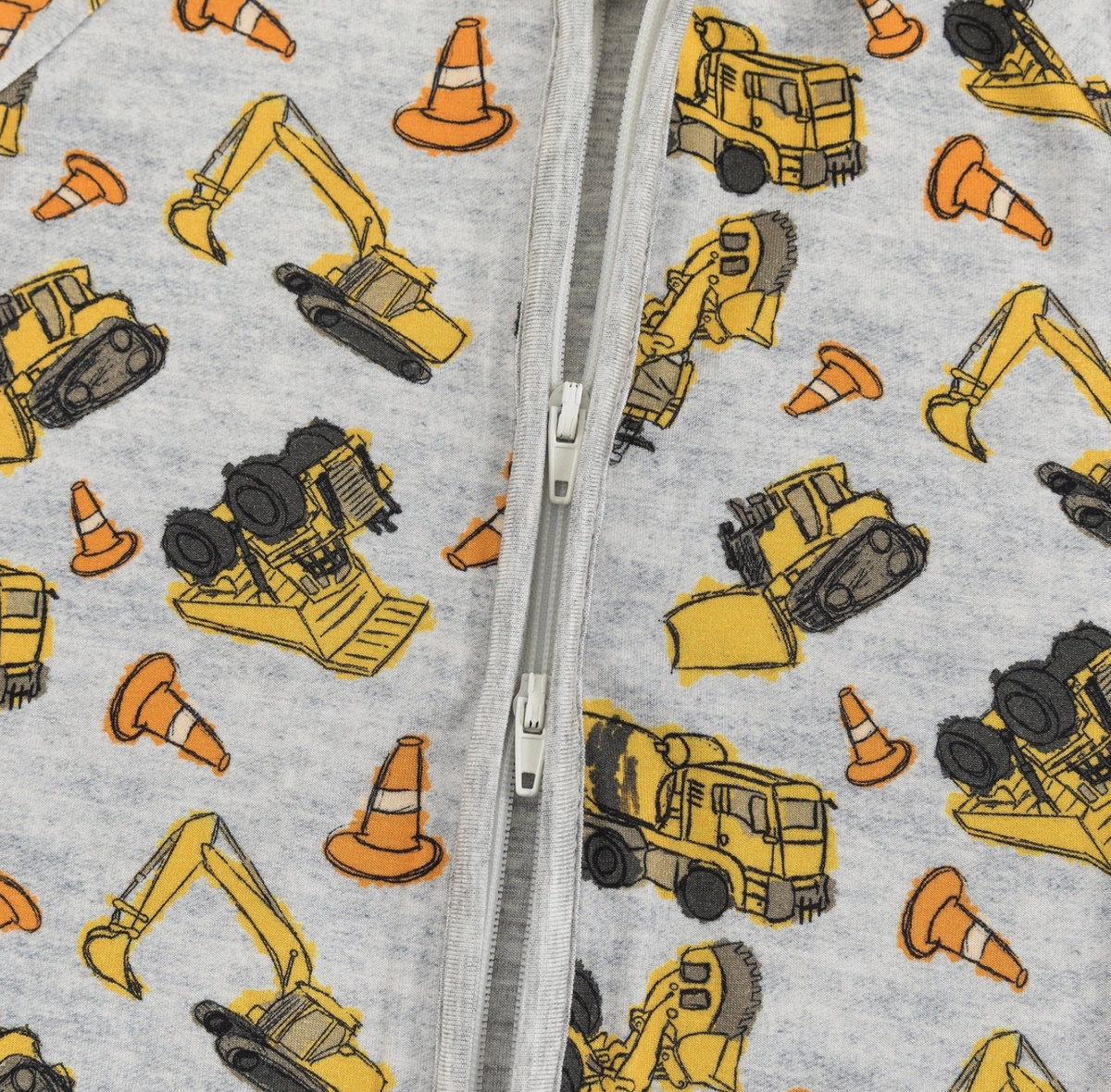 EXCAVATOR PATTERN BAMBOO VISCOSE INFANT ROMER