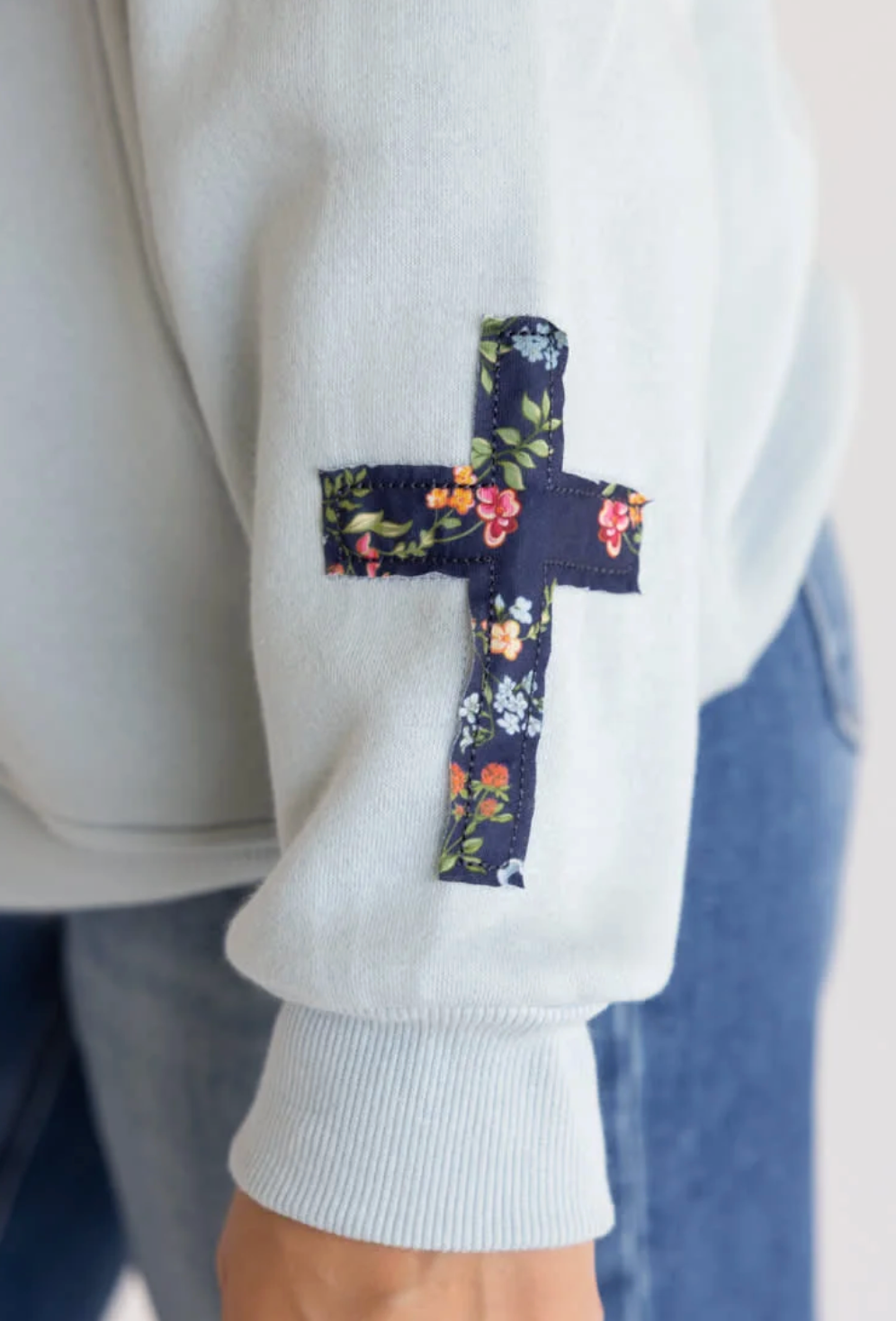 SIMPLY SOUTHERN APPLIQUE WWJD HOODIE
