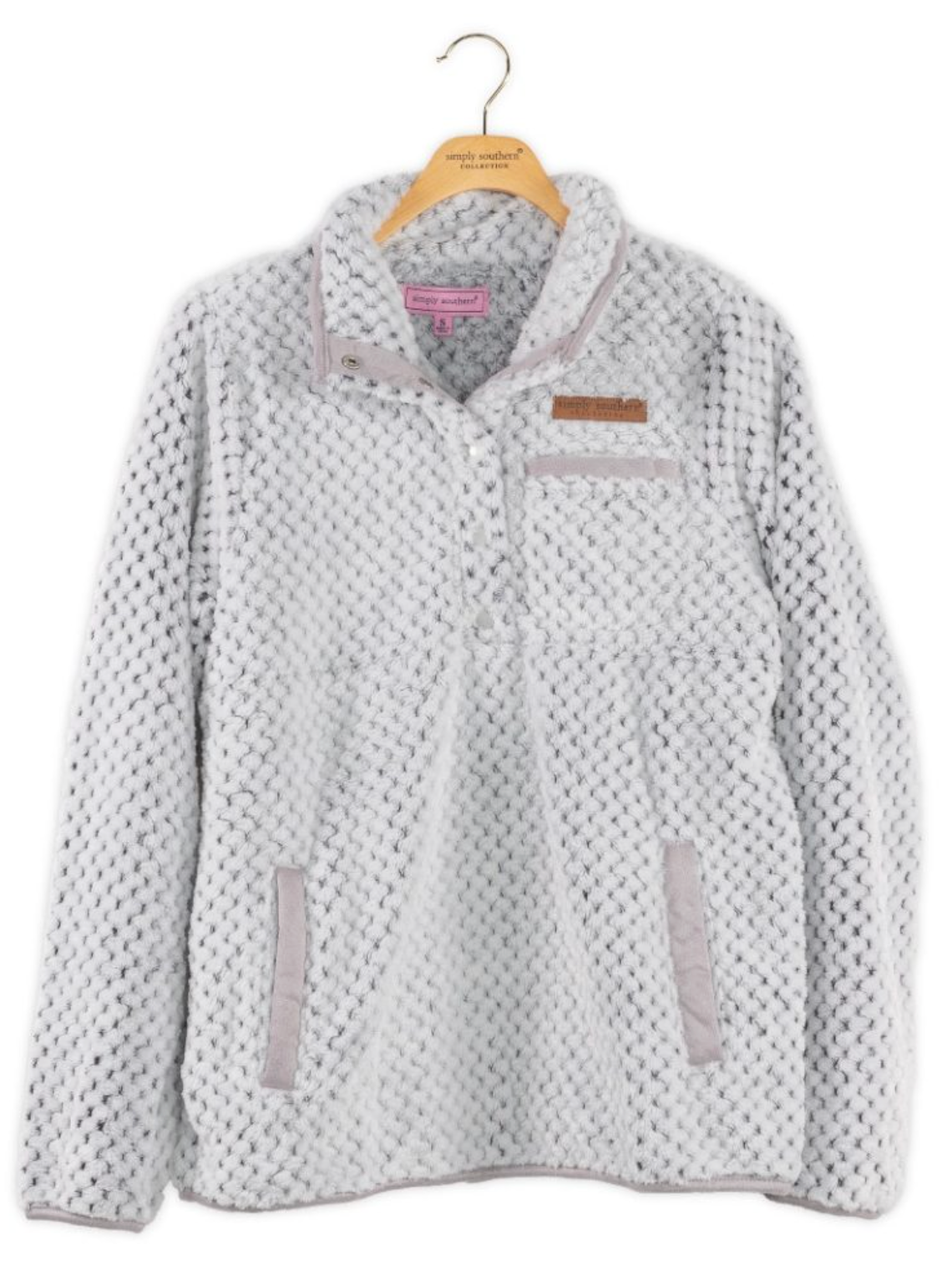 SIMPLY SOUTHERN PULLOVER SIMPLY SOFT FROST SHERPA