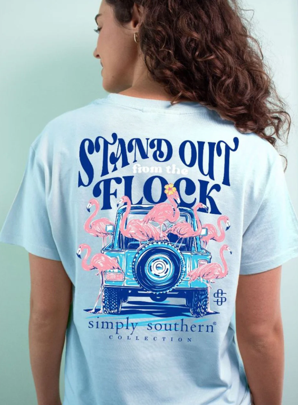 SIMPLY SOUTHERN STAND OUT FLOCK SHORT SLEEVE T SHIRT
