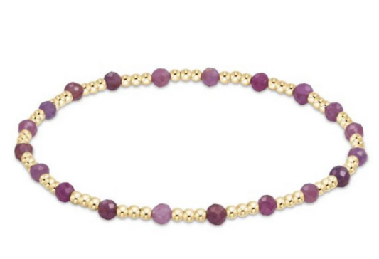 ENEWTON EGIRL GEMSTONE GOLD SINCERITY PATTER 3MM 5.5"