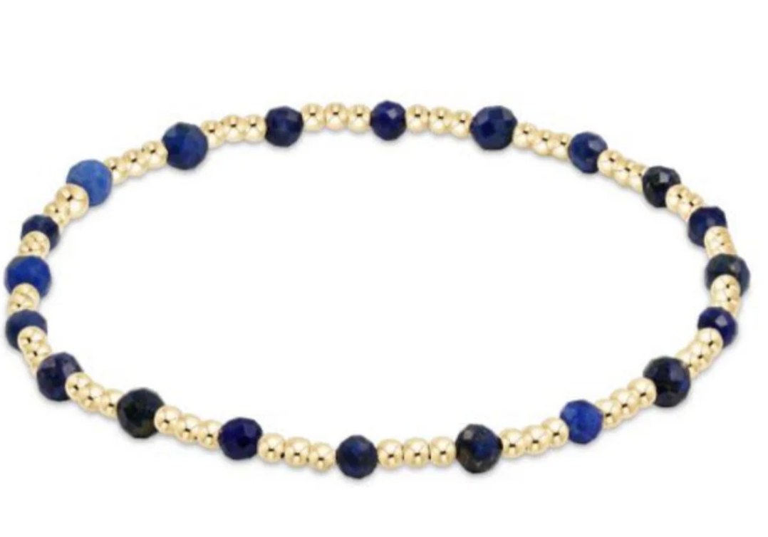 ENEWTON EGIRL GEMSTONE GOLD SINCERITY PATTER 3MM 5.5"