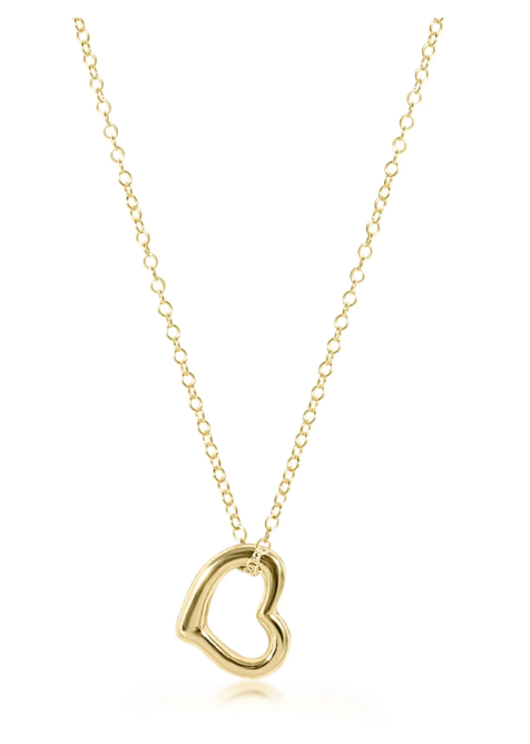 ENEWTON 16" NECKLACE GOLD LOVE SMALL GOLD CHARM NECKLACE