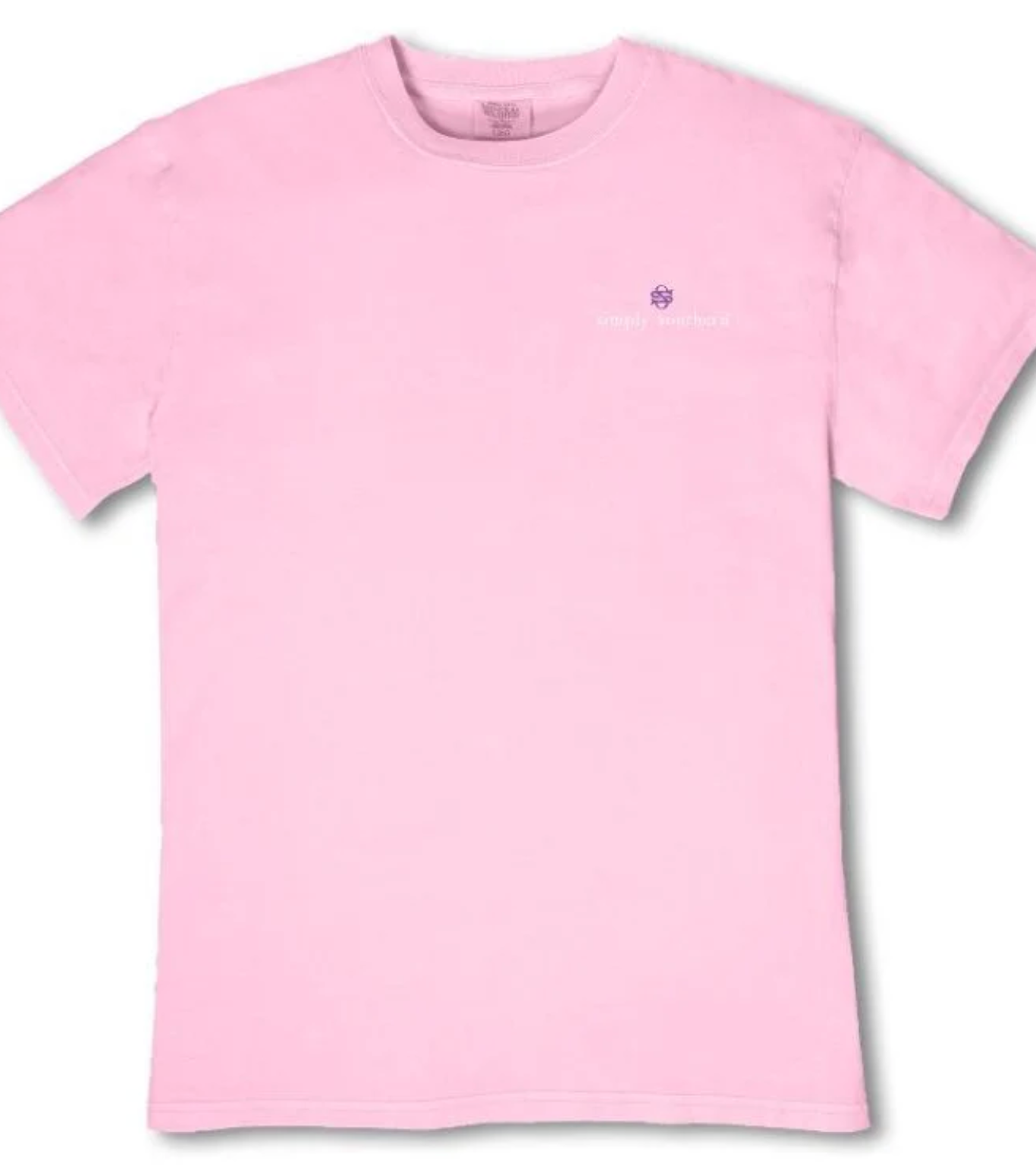 SIMPLY SOUTHERN MINERAL WASH SHELL PETAL SHORT SLEEVE