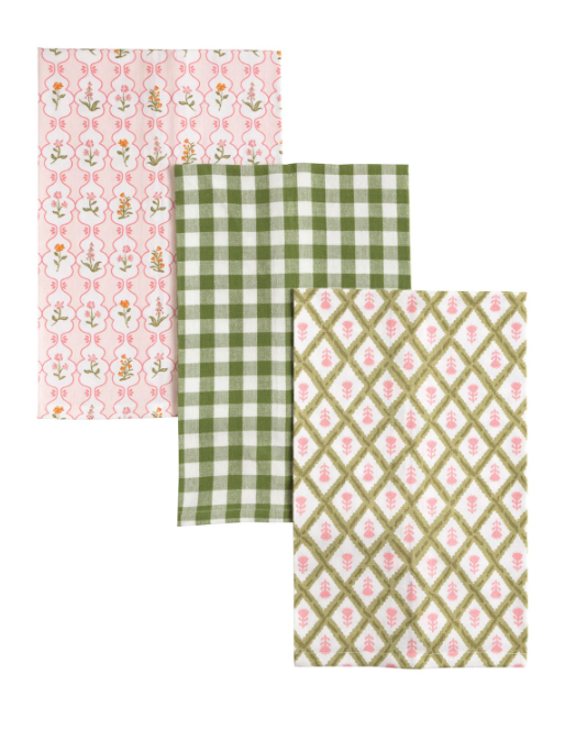 PINK GREENHOUSE TOWEL SET
