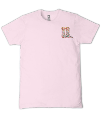 SIMPLY SOUTHERN COWGIRL PEONY SHORT SLEEVE