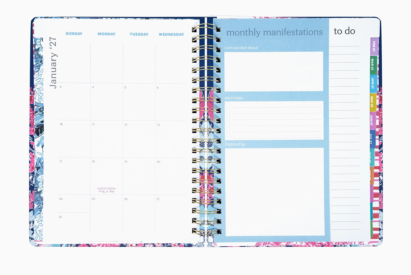 LILLY PULITZER JUMBO 17 MONTH AGENDA