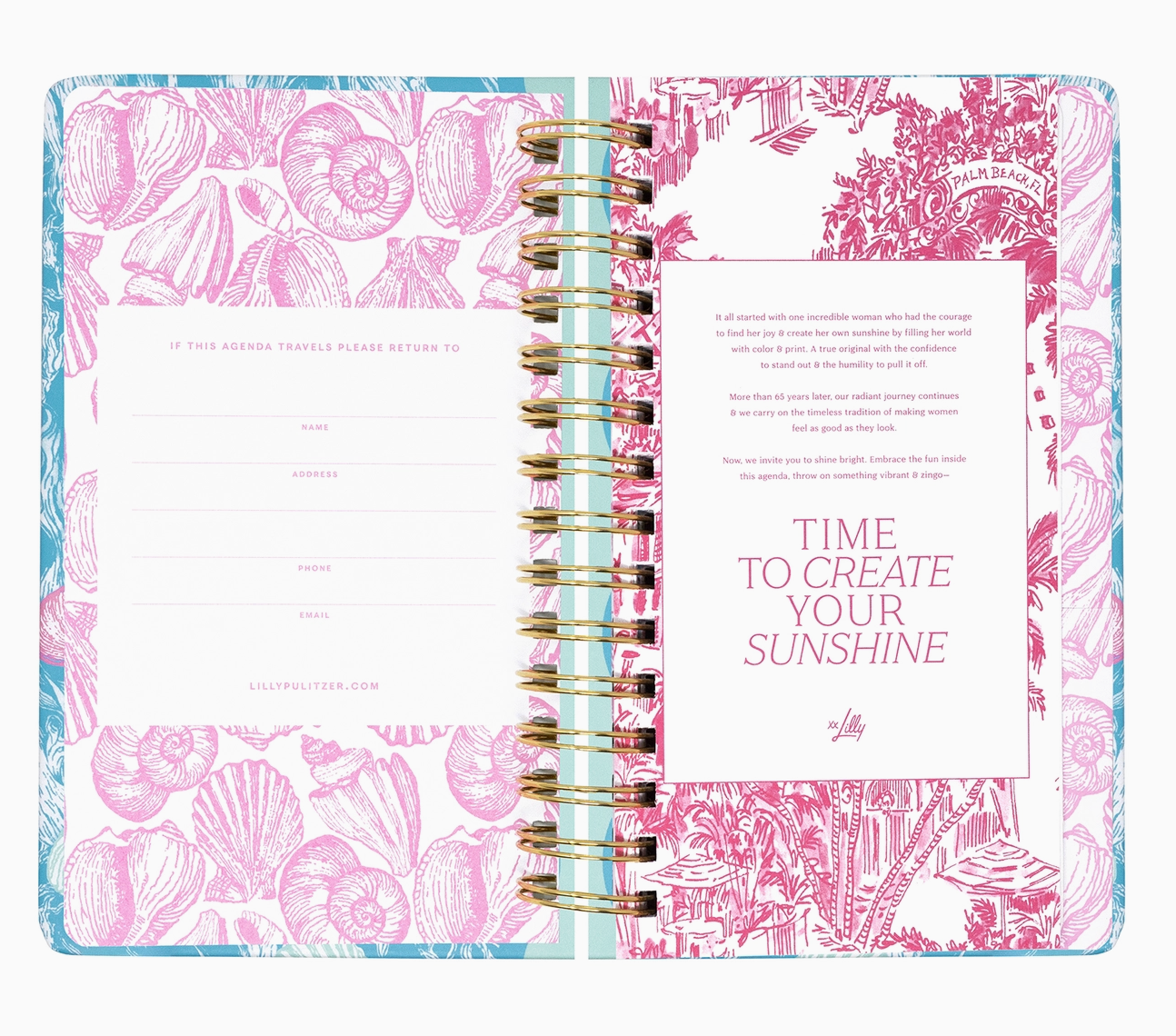 LILLY PULITZER MEDIUM 17 MONTH AGENDA SHELDEN
