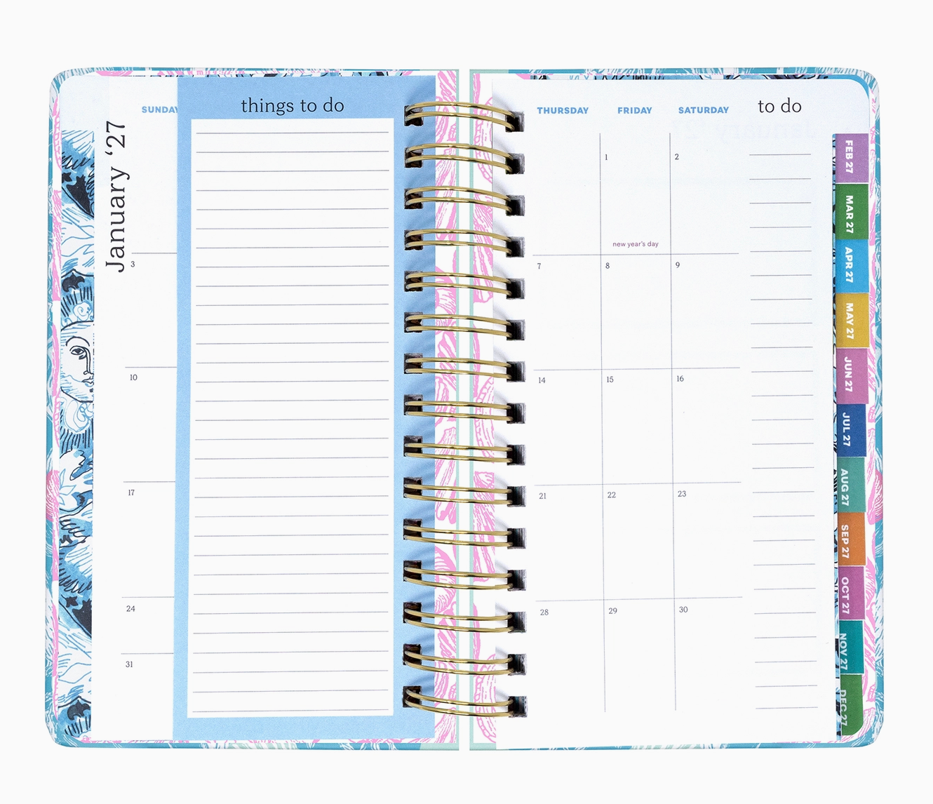 LILLY PULITZER MEDIUM 17 MONTH AGENDA SHELDEN