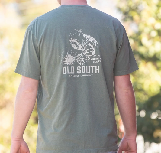OLD SOUTH WELDER WORKING CLASS SHORT SLEEVE MOSS