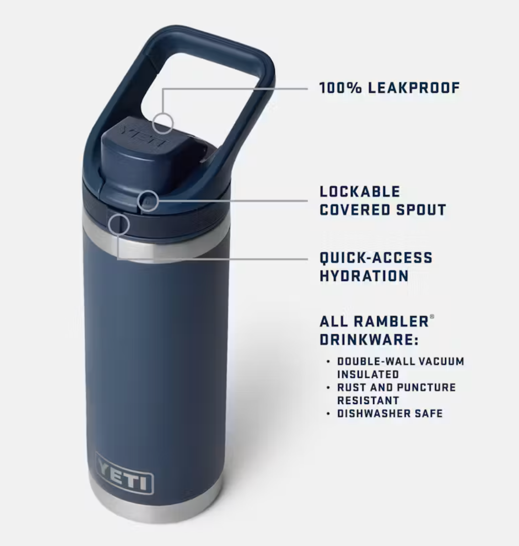 YETI RAMBLER 18 OZ BOTTLE FCHUG