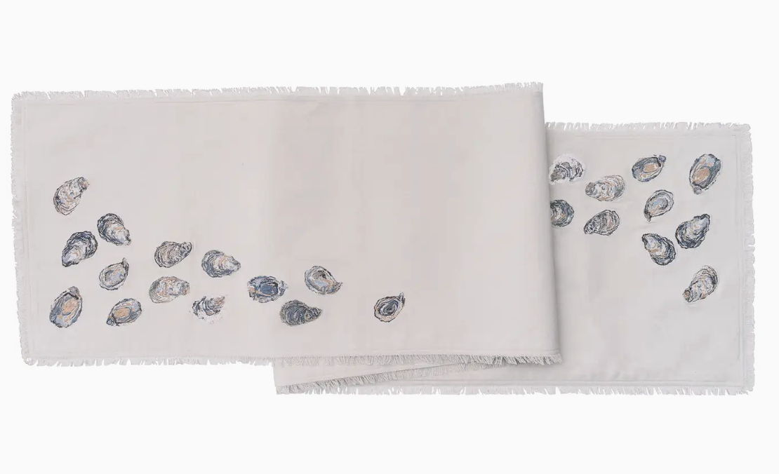 OYSTER PATTERN TABLE RUNNER