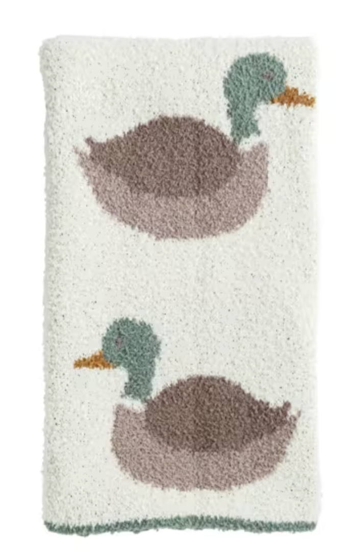 MALLARD DUCK CHENILLE BABY BLANKET