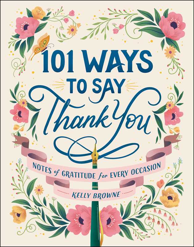 101 WAYS TO SAY THANK YOU BY KELLY BROWNE