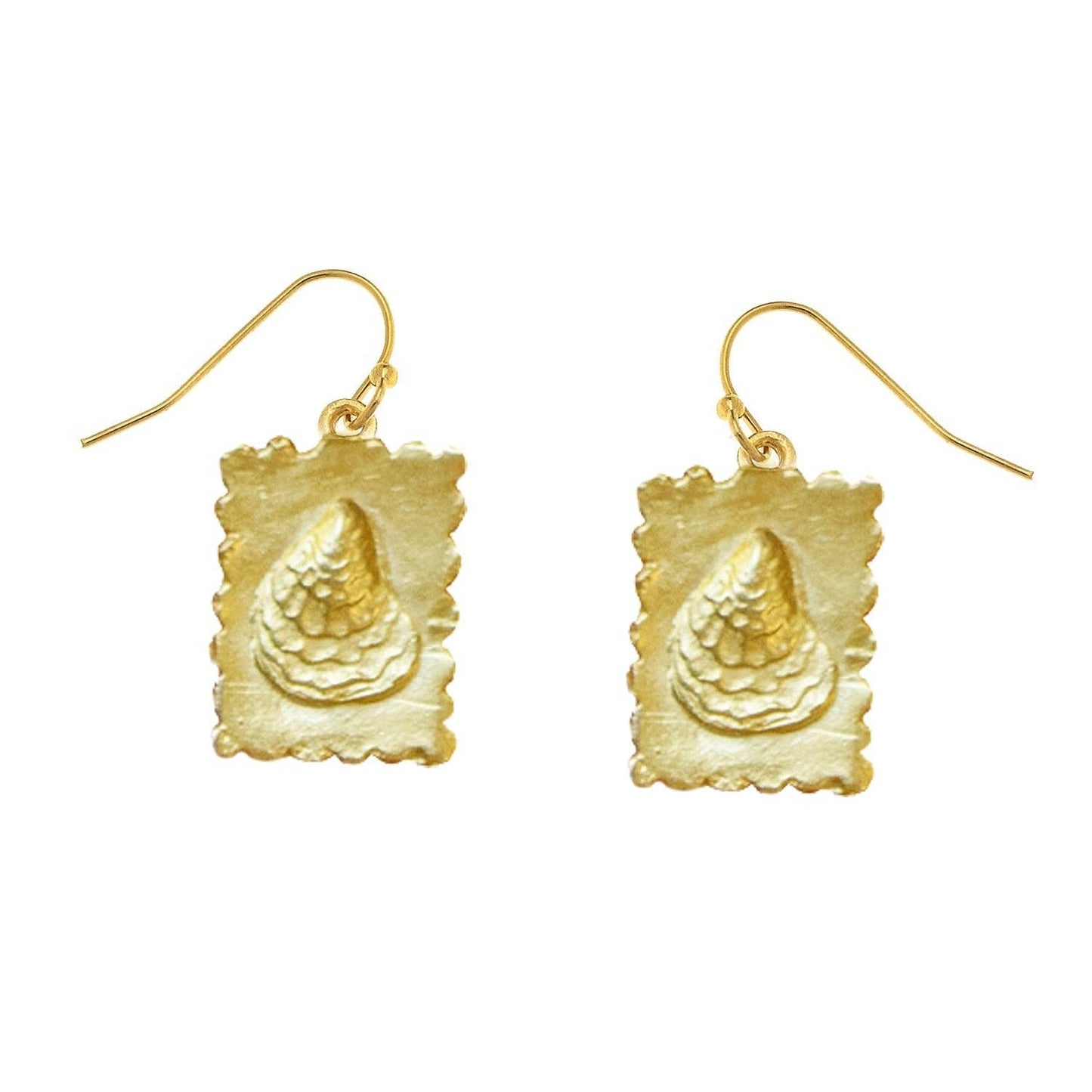 Oyster Stamp Earrings