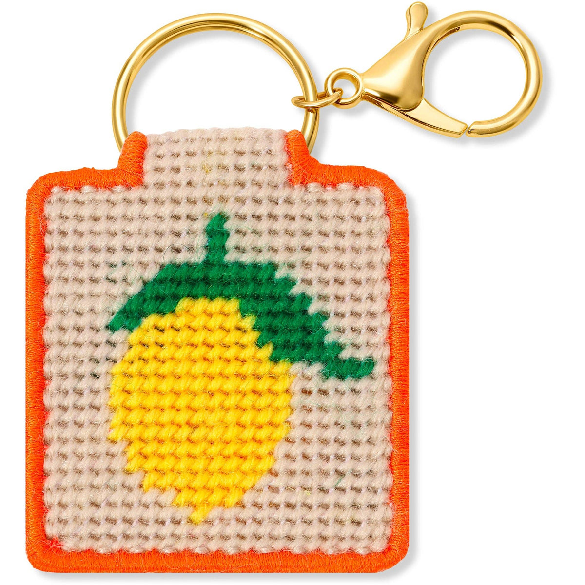 NEEDLEPOINT KEYCHAIN KIT - LEMON