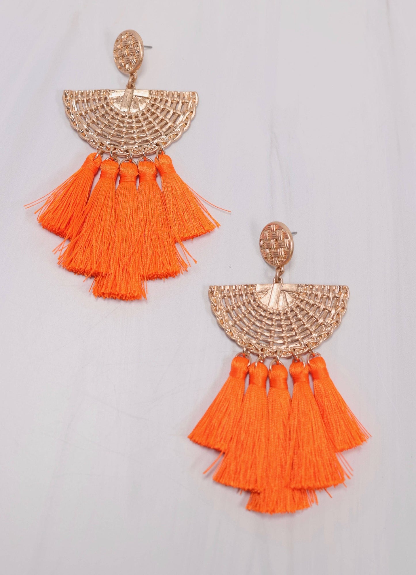 Colvin Tassel Drop Earring ORANGE