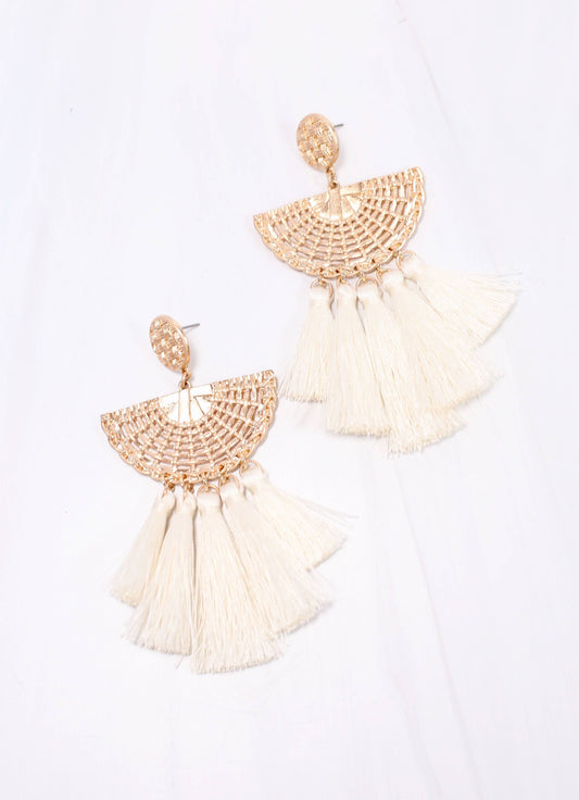 Colvin Tassel Drop Earring IVORY