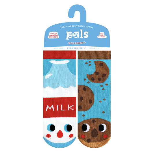 Milk & Cookies | Kids Mismatched Socks by Crowded Teeth AGES 1-3