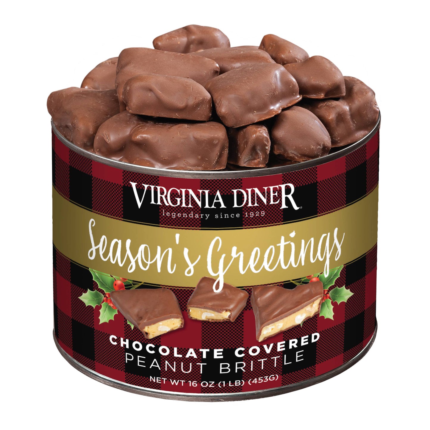 VIRGINIA DINER 16oz. Chocolate Covered Peanut Brittle