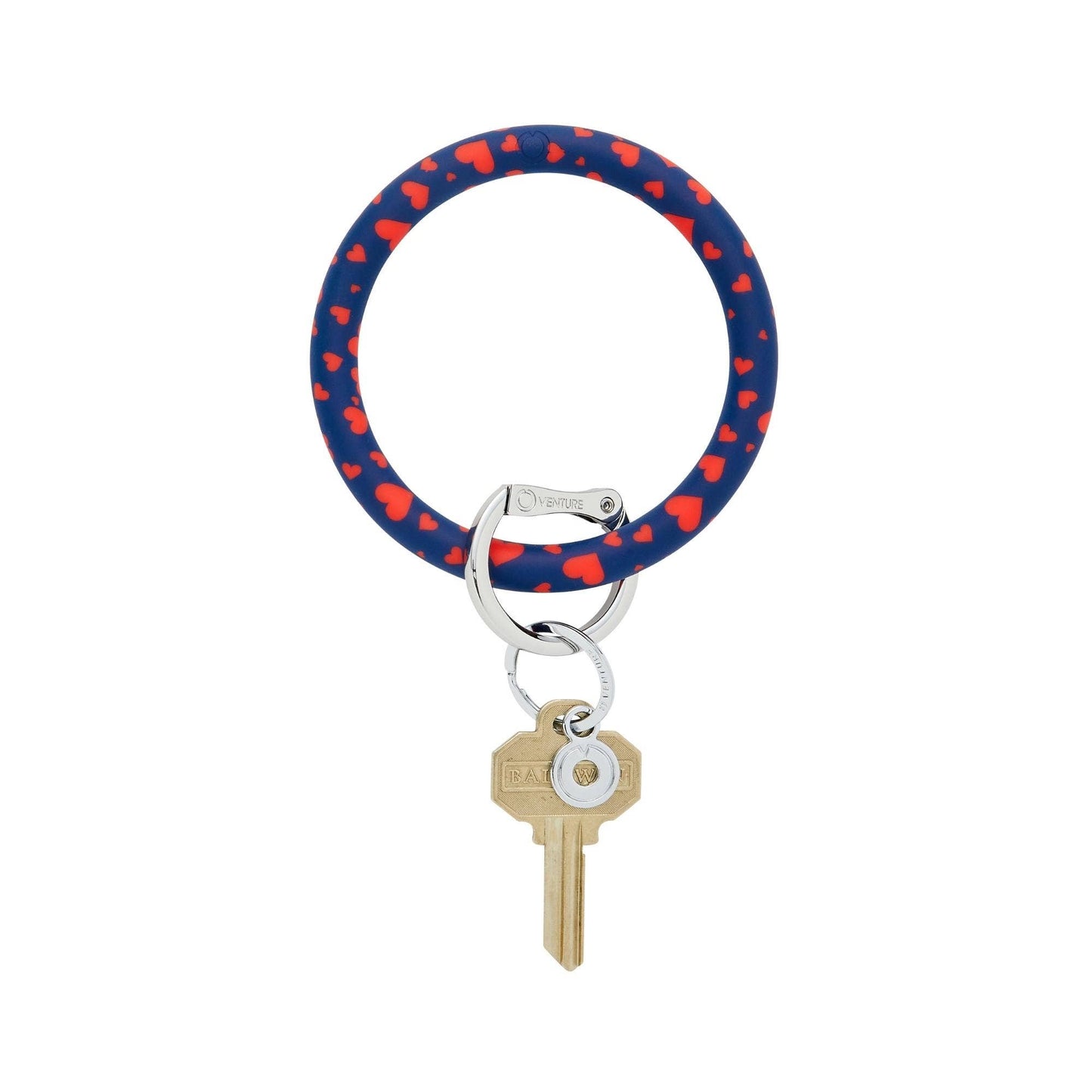 OVENTURE SILICONE BIG O KEY RING QUEEN OF HEARTS