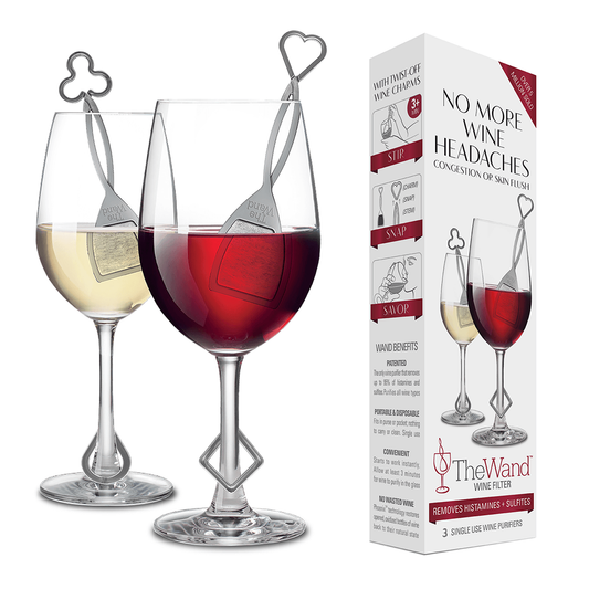 The Wand™ Wine Purifier 3-Pack, Silver