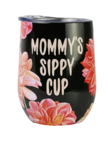 MOMMY'S SIPPY CUP WINE GLASS