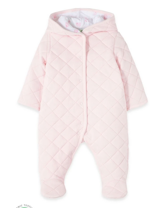 DREAMY BEARS QUILTED PRAM PINK
