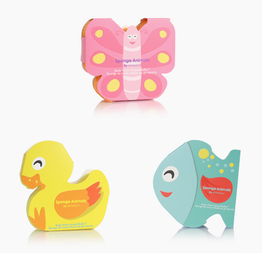 SPONGELLE SPONGE ANIMALS ASSORTED PACK