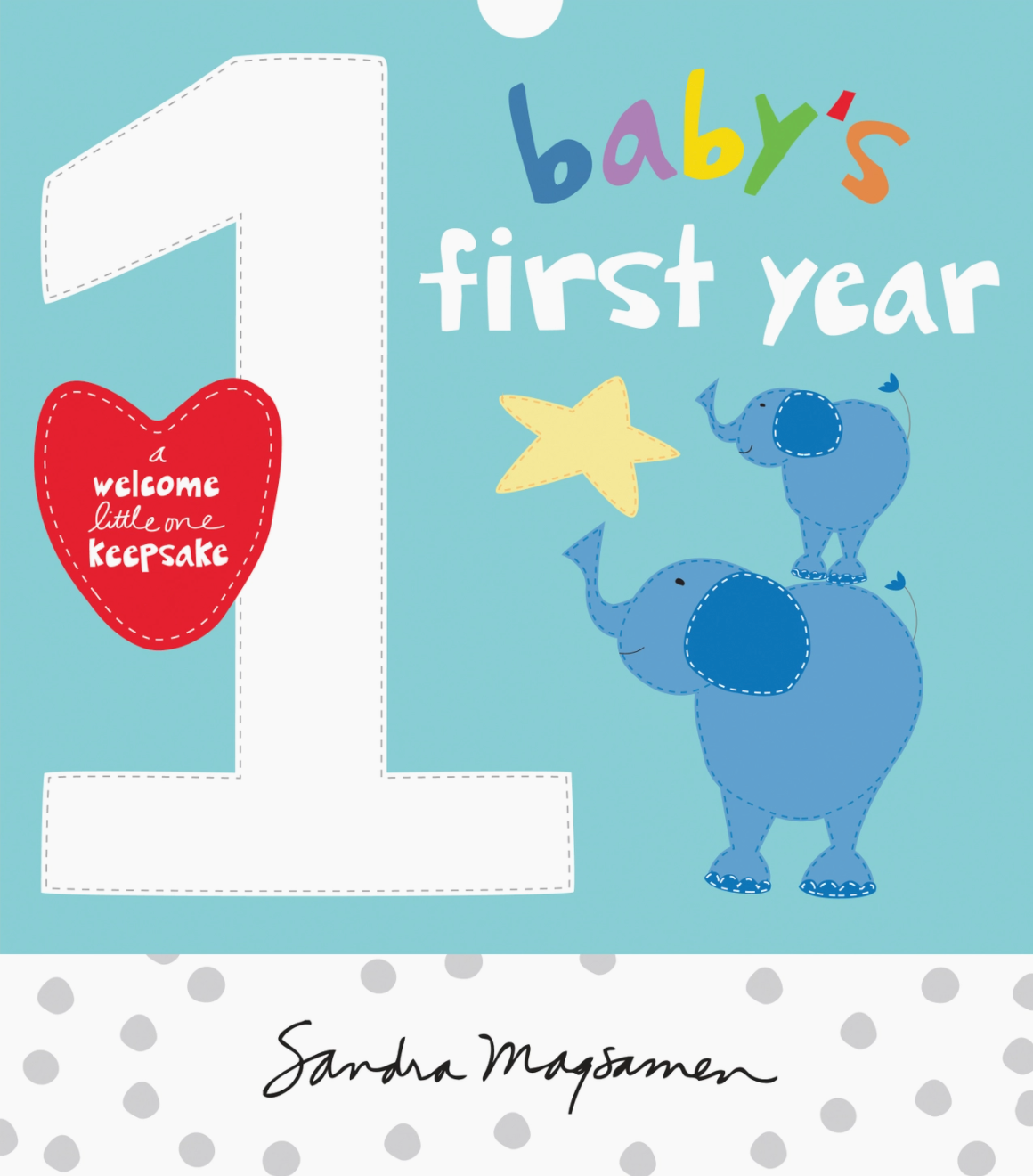 BABY'S FIRST YEAR :WELCOME LITTLE ONE KEEPSAKE MEMORY BOOK