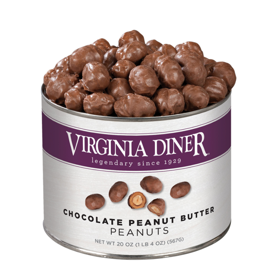 VIRGINIA DINER CHOCOLATE PEANUT BUTTER PEANUTS 10 OZ