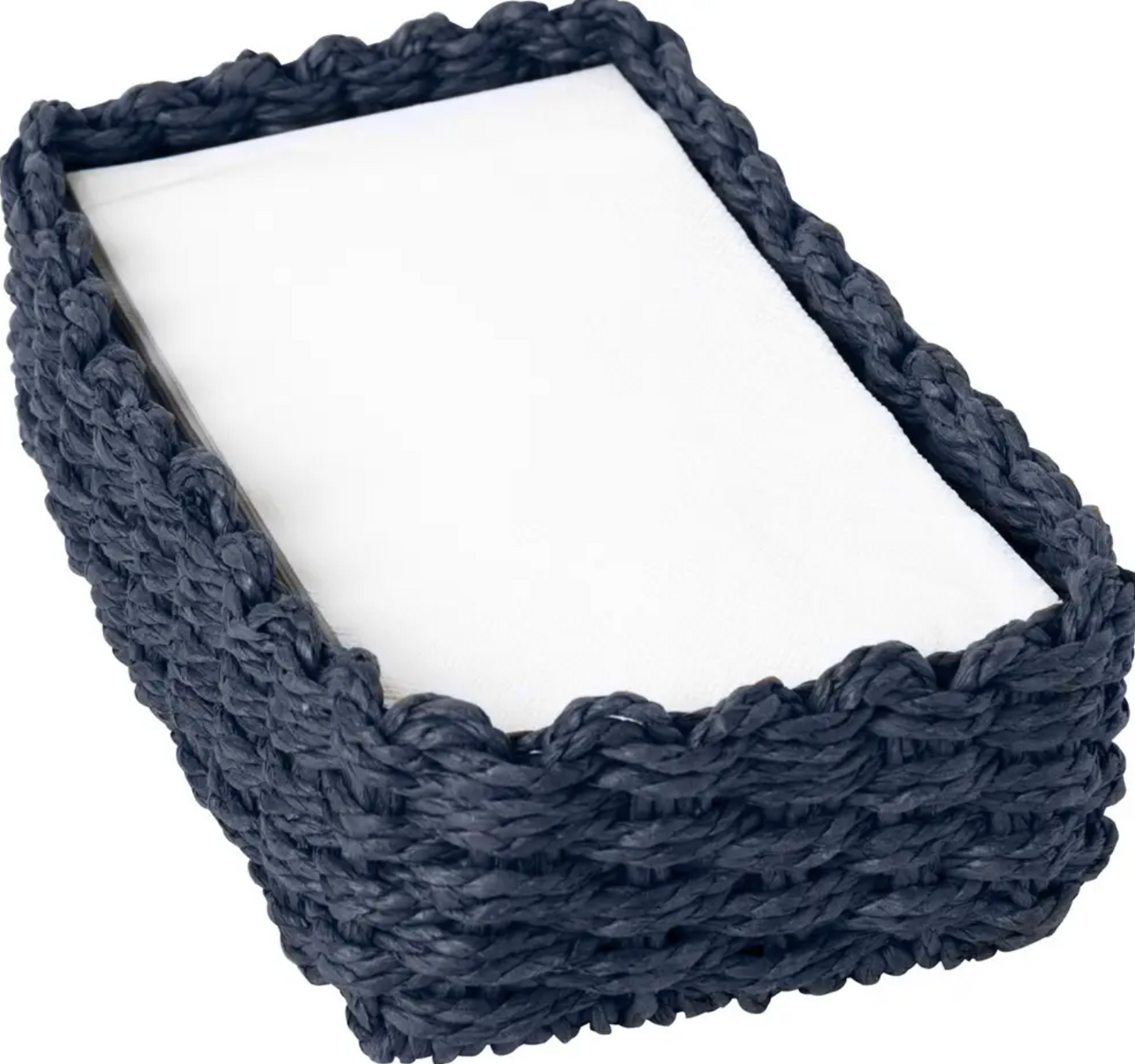 WOVEN PAPER GUEST TOWEL CADDY