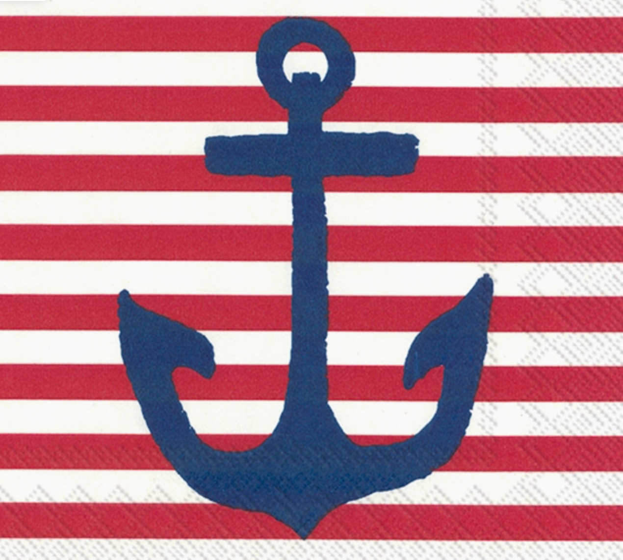 PAPER COCKTAIL YACHT CLUB ANCHOR RED  NAPKIN