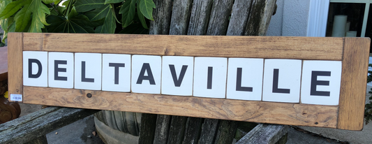 DELTAVILLE WORD SIGN