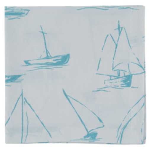 SAILBOATS NAPKIN SKY