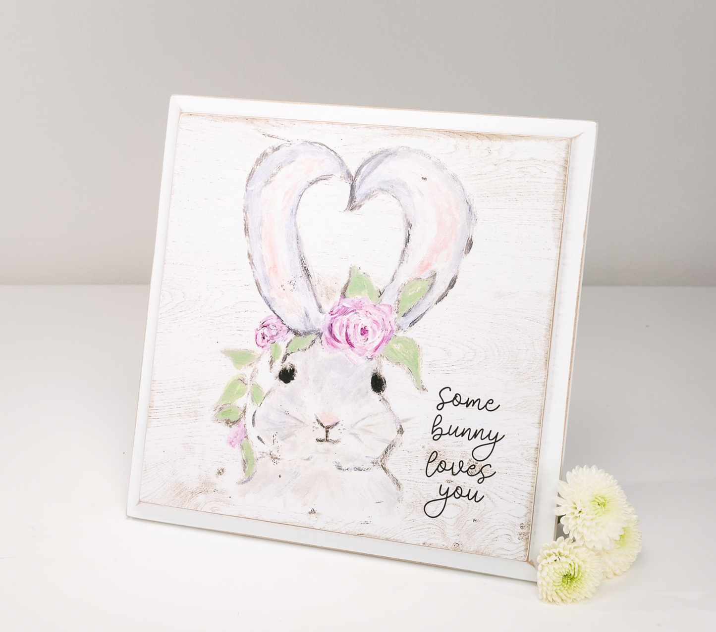 SOMEBUNNY LOVES YOU TABLE SIGN