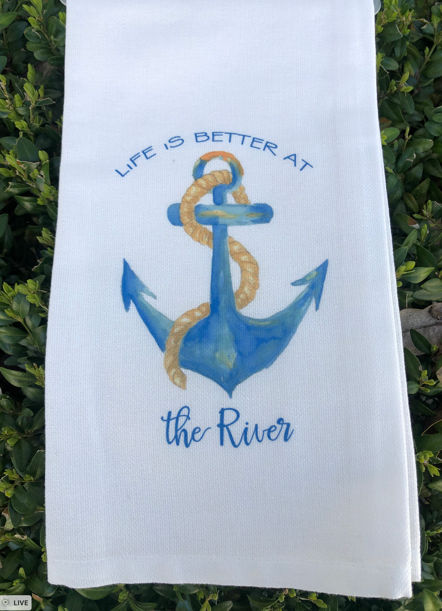 LIFE IS BETTER AT THE RIVER WITH ANCHOR