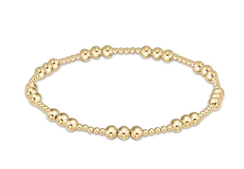 ENEWTON EXTEND  joy pattern 4mm bead bracelet - gold**