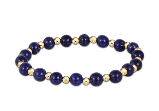 ENEWTON grateful pattern 6mm bead bracelet - lapis***