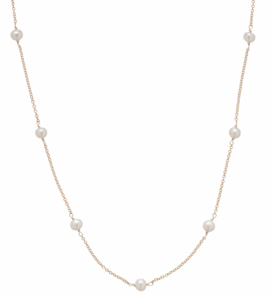 ENEWTON 41″ Necklace Simplicity Chain Gold – 4mm Bead Pearl***