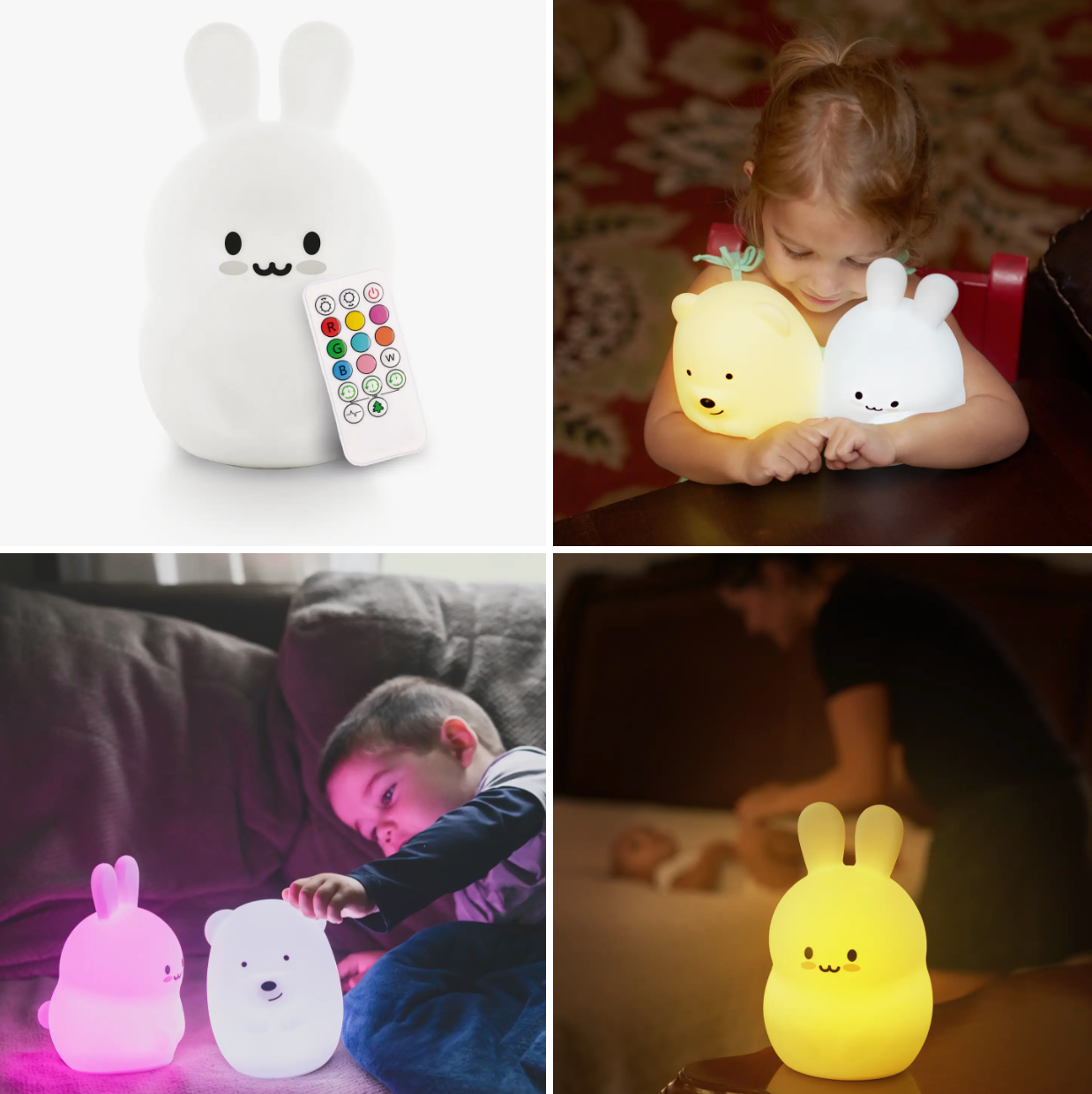LUMIPETS LED BUNNY NIGHT LIGHT WITH REMOTE